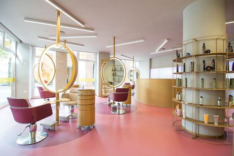 FRAME | The hair salon 2.0 is designed for an experience Beauty Salon Interior Design, Hair Salon Design, Decor Salon, Salon Suites Decor, Beauty Salon Design, Beauty Salon Interior, Beauty Salon Decor, Salon Interior Design, Office Bar