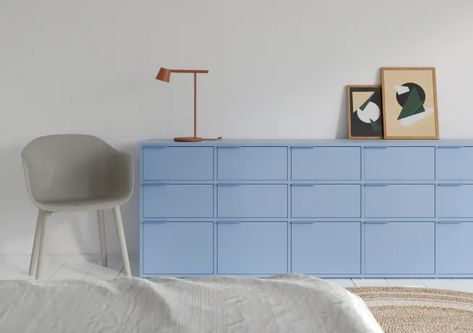 Shop the Perfect Shelf Online with Free Delivery & Returns - Tylko.com Minimalist Chest Of Drawers, Scandinavian Chest Of Drawers, Wall Shelving Units, Vinyl Storage, Chests Of Drawers, Modern Dresser, Contemporary Interior Design, Stylish Storage, Built In Storage