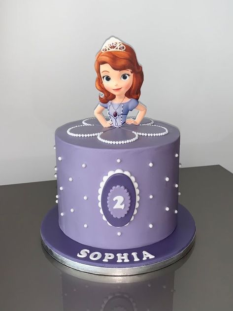 Sofia The First Cake Design, Sofia Cake Design, Sofia Theme Cake, Sophia The First Cake, Princess Sophia Cake, Sofia Birthday Cake, Sofia The First Birthday Cake, Cop Cake, Princess Sofia Cake