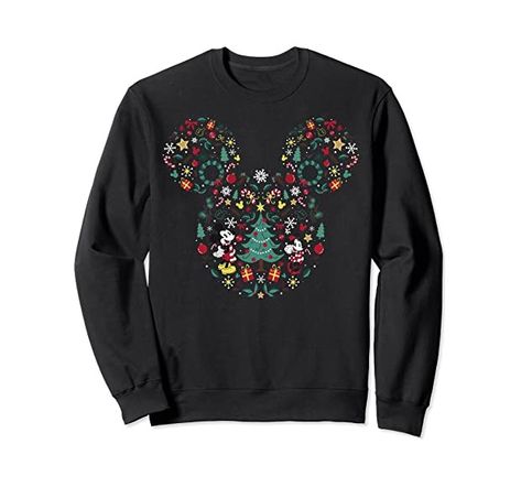 Sweaters Mickey And Minnie Christmas, Mickey And Friends Christmas, Old Sweatshirt, Disney Mickey And Minnie, Minnie Christmas, Disney Clothes, Friends Christmas, Novelty Clothing, Mickey And Minnie