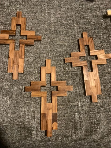 Jenga Block Crafts Diy Dollar Tree Cross, Dollar Tree Jenga Block Cross, Jenga Cross Craft, Jenga Block Cross Diy, Christian Christmas Crafts For Adults, Jenga Cross, Popcycle Sticks Projects, Jenga Block Cross, Diy Jenga Blocks Ideas