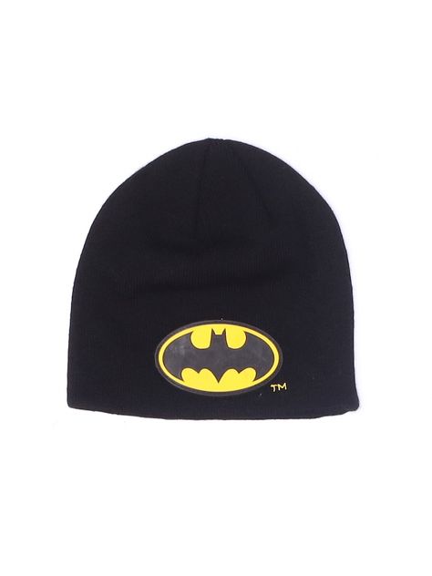 Batman Beanie Hat kids: Black Solid Boy's Accessories Batman Easter Bonnet, Batman Headband, Catwoman Beanie, The Batman Sunglasses, Batman Beanie, Secondhand Clothes, Kids Black, Boys Accessories, Black Solid