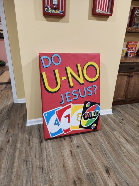 Youth Group Info Table, Uno Vbs Decorations, Large Board Game Decorations, Vbs Diy Decorations, Christian Party Decorations, Twist And Turns Vbs 2023 Craft Room Decorations, Bible Board Games Diy, Youth Group Theme Nights, Game Board Decorations