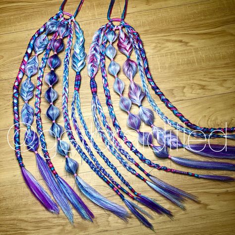 Kanekalon Ponytail Braid, Festival Ponytail Extension, Festive Braids, Festival Hair Extension Braids, Rave Ponytail Extension, Diy Festival Braids, Rave Ponytail, Festival Ponytail, Diy Rave Braids