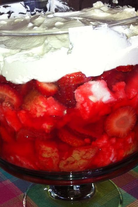 Strawberry Angel Food Cake, Fresh Strawberry Recipes, Sugar Free Jello, Strawberry Jello, Angel Food Cake, Food Cake, Angel Food, Strawberry Recipes, Fruit Desserts