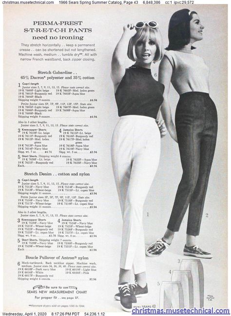 1950s Pants, 1976 Sears Catalog, 1973 Sears Summer Catalog, 80s Sears Catalog Women, 1969 Sears Catalog, Late 60s Fashion, 1965 Sears Catalog, Sears Catalog, 60s 70s Fashion