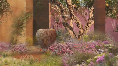 BBC Two - RHS Chelsea Flower Show - The M&G Garden Sarah Price Landscapes, Sarah Price Gardens, Small Garden Design Ideas Low Maintenance, Chelsea 2023, Sarah Price, Chelsea Garden, Rhs Chelsea Flower Show, Garden Levels, Garden Basket