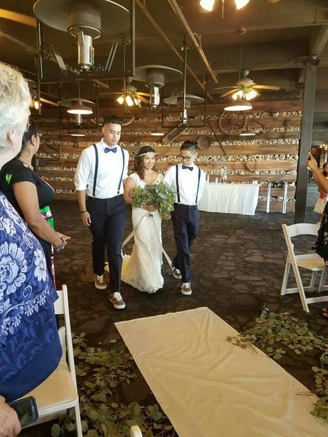 Navy suspenders, bowties, and classic brown Vans for the groomsmen Brown Vans, Groomsmen Bowtie, Rustic Boho Wedding, Bowtie And Suspenders, Classic Brown, Rustic Boho, Suspenders, Vans Shoes, Boho Wedding