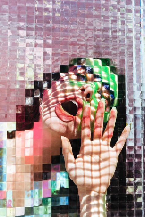 Distortion Photography, Glass Photography, Run Through, Conceptual Photography, Colorful Portrait, Glitch Art, A Level Art, Abstract Portrait, Portrait Gallery