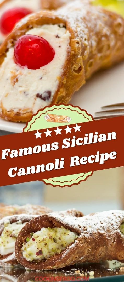 Cannoli Recipe Easy, Sicilian Cannoli, Cabbage Potatoes, Italian Cannoli, Cannoli Siciliani, Cannoli Filling, Cannoli Recipe, Italian Pastries, Fav Food