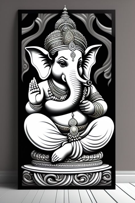 Load Ganesh HD Pictures Ayyappa Swamy Wallpapers 3d, Ganesha Art Illustration, Ganesha Sketch, Ganesha Artwork, Ganesha Drawing, Ganesh Art Paintings, Pen Art Work, Pencil Drawings For Beginners, Pencil Drawings Of Animals