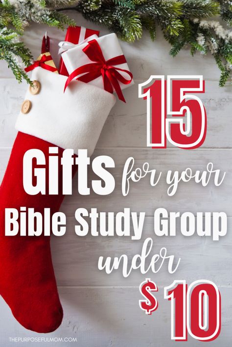 15 Best Christmas Gifts for Your Bible Study Group - The Purposeful Mom Creative Christmas Gifts For Women, Individual Christmas Gifts For Large Group, Diy Gifts For Bible Study Group, Bible Study Group Gift Ideas, Worship Team Christmas Gifts, Bible Study Gifts For Women Small Groups Diy, Small Group Christmas Gifts, Worship Team Gift Ideas, Christmas Gifts For Bible Study Ladies