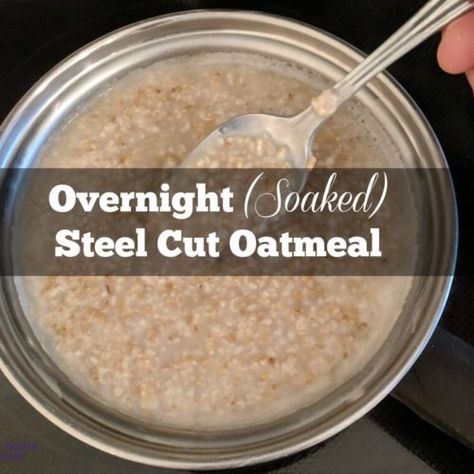 Soaked Steel Cut Oats Recipe (stovetop) Overnight Steel Cut Oatmeal, Overnight Steel Cut Oats, Steel Cut Oats Overnight, Homemade Rice Krispies, Rice Krispies Cereal, Steel Cut Oats Recipe, Oatmeal Porridge, Healthy Sweeteners, Steel Cut Oatmeal