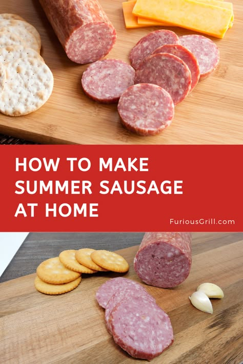 Summer Sausage Seasoning Recipe, How To Make Deer Summer Sausage, Pork Summer Sausage Recipes, Homemade Sausage Recipes How To Make, Venison Summer Sausage Recipe In Oven, Diy Summer Sausage, Hamburger Summer Sausage, How To Make Summer Sausage, Smoked Summer Sausage Recipes