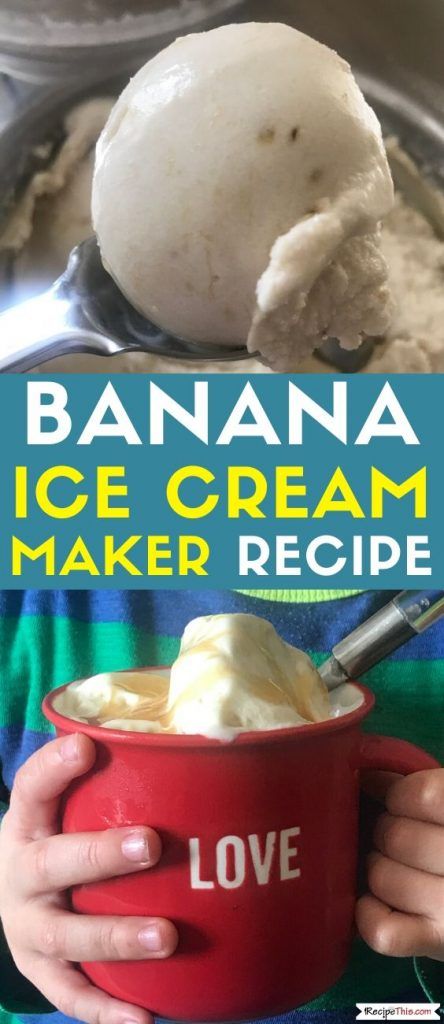 Dairy Free Banana Ice Cream, Ice Cream Maker Recipe, Banana Ice Cream Healthy, Homemade Banana Ice Cream, Banana Ice Cream Vegan, Banana Ice Cream Recipe, Paleo Ice Cream, Ice Cream Recipes Machine, Coconut Milk Ice Cream