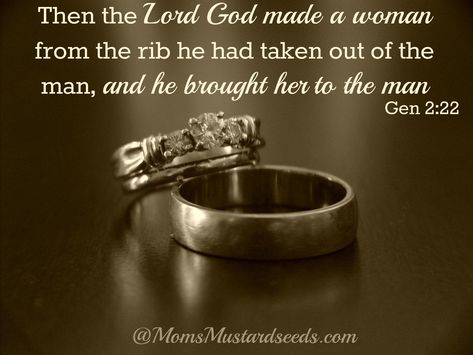 FROM ADAM'S RIB God Created Woman, She's The Man, Bronze Wedding, Homeschool Inspiration, Godly Marriage, Finding True Love, Christian Marriage, Love My Husband, Marriage And Family