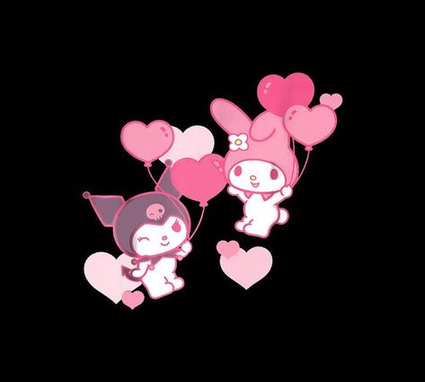 Kuromi Valentines Day, My Melody Valentines Day, Kuromi Valentines, My Melody Valentines, Kuromi And My Melody Wallpaper, Kuromi And My Melody, Valentines Day Wallpaper, My Melody And Kuromi, Melody And Kuromi