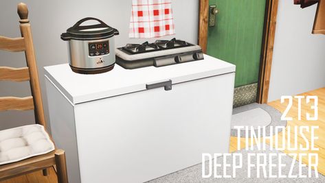 Sims 4 Cc Deep Freezer, Sims 4 Deep Freezer, Mini Appliances, Deep Freezer, Sims 3 Cc Finds, Sims 4 Kitchen, Cc Mods, Free Sims 4, Vanilla Milk