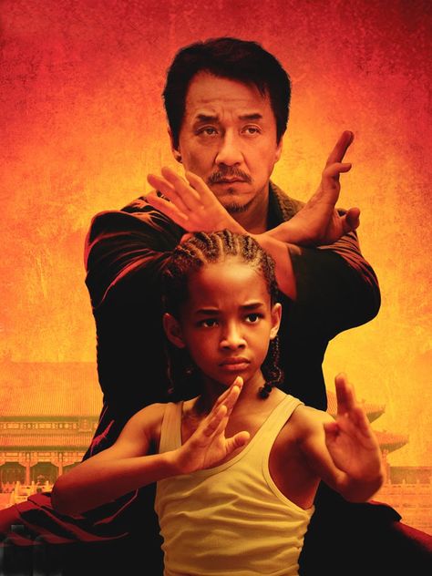 Karate Kid 5 (The Karate Kid) 2010. Jackie Chan y Jaden Smith Kids Movie Poster, Karate Kid 2010, Drama Films, Karate Kid Movie, Tam Film, The Karate Kid, Jaden Smith, Kids' Movies, Kid Movies