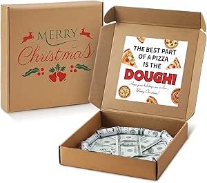 Fullhawl 2 Pcs Christmas Money Box for Cash Pizza Box for Cash Gift with 2 Sticker Christmas Money Pizza Gift Holder for Cash Gift Surprise Christmas Holiday Birthday (Money Not Included) Pizza Money Box Ideas, Pizza Box Money Gift, Money Pizza, Pizza Gifts, Money Gifts, Birthday Money, Gift Holders, Sticker Christmas, Pizza Box