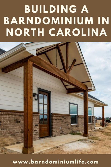 Tips and tricks for building a barndominium in North Carolina including places to get financing, kit providers, and barndominium builders. 30x40 Barndominium, Barndominium With Loft, Building A Barndominium, Barndominium Cost, Post Frame Homes, Modern Barndominium, Small Tiny House, Barndominium Floor Plans, Build Your Own House