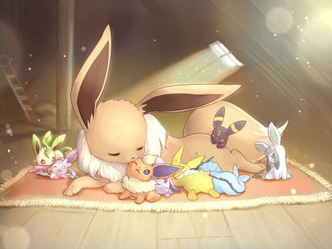 Too adorable!  ...  leafeon, sylveon, eevee, flareon, espeon, jolteon, vaporeon, umbreon, glaceon, pokemon Dragon Pokemon, Umbreon Pokemon, Pokemon Eevee Evolutions, Pokemon Eeveelutions, Cute Pokemon Pictures, Eevee Evolutions, Pokemon Eevee, Pokémon Master, Cute Pokemon Wallpaper