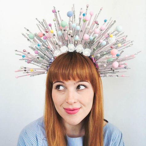 Rachel Burke (@imakestagram) • Instagram photos and videos Sea Headpiece, Dressup Ideas, Finding Nemo Costume, Rachel Burke, Mardi Gras Diy, Crown Affair, Happy Birthday Clip Art, Pom Pom Headband, Chinese Clothes