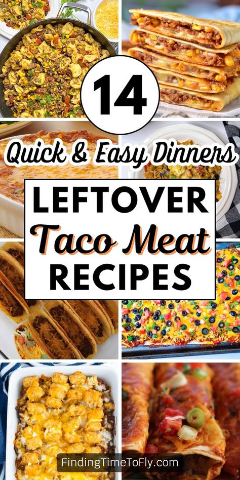 A great list of what to do with leftover taco meat: Use it in other dishes or dinner ideas instead of throwing it away! Discover how to make the most of your leftovers with 14 easy Leftover Taco Meat Recipes. From stuffed peppers to Taco Quesadillas, there's a wide variety of options. Leftover Taco Meat Recipes Leftover Ground Beef Ground Beef Taco Meat Beef Taco Meat Walking Tacos Recipe Leftover Taco Meat Easy Beef Enchiladas Ground Beef Enchiladas Meat Leftover Recipes Meals With Taco Meat Things To Make With Leftover Taco Meat, Meals With Taco Meat, Recipes With Taco Meat, Cheesy Mexican Chicken And Rice, Pizza Burritos, Leftover Taco Meat Recipes, Taco Bar Menu, Cheesy Mexican Chicken, Rice Pizza