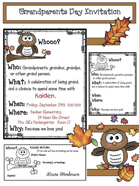 Grandparents Day Activities: FREE Grandparents Day invitation. Color + BW for students to color and fill in. Grandparents Day Meal Ideas, Celebrating Grandparents Day At School, Pta Grandparents Day, Grandparents Day Breakfast At School, Grandparents Night At School, Grandparents Day Themes For School, Grandparents Day Event Ideas, Grandparents Day Theme Ideas, Grandparents Day Invitations For School