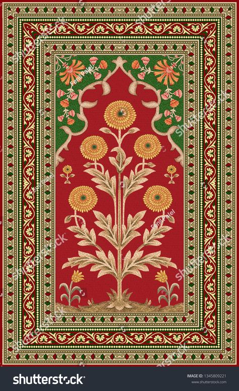 mughal floral motif bunch border #Ad , #sponsored, #floral#mughal#motif#border Wedding Illustration Card, Fashion Sketch Template, Mughal Art Paintings, Mughal Paintings, Print Design Art, Pichwai Paintings, Floral Border Design, Textile Pattern Design, Digital Borders Design