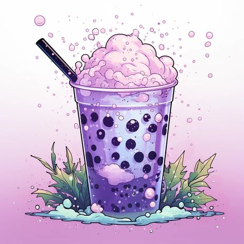 Where to find the Best Bubble Tea 2 Boba Bottle, Collage Food, Taro Bubble Tea, Taro Boba, Bubble Tea Flavors, Tea Flavors, Tea Illustration, Bubble Tea Shop, Bubble Milk Tea