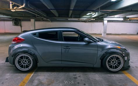 modified Hyundai Veloster Veloster Modified, Hyundai Veloster Modified, Chicken Memes, Veloster Turbo, Hatchback Cars, Stance Cars, Shocking Facts, Hyundai Veloster, Car Ideas