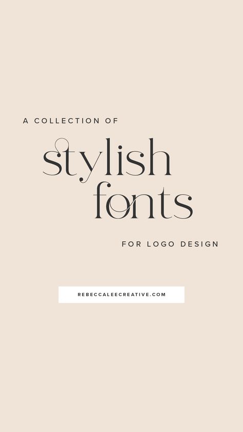 This post features a collection of modern fonts that are great for quote graphics on social media or in logo design. Fonts For Logo Design, Fonts For Logo, Kombinasi Font, Business Card Fonts, Best Fonts For Logos, Typographie Logo, Font Love, Boho Fonts, Jewelry Logo Design