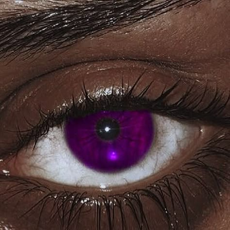 Mermaid Eye Color, Vampire Eye Color, Pink Eye Contacts Aesthetic, Deep Purple Makeup, Purple Eye Aesthetic, Eye Color Ideas, Purple Glowing Eyes, Amber Moodboard, Purple Eyes Aesthetic