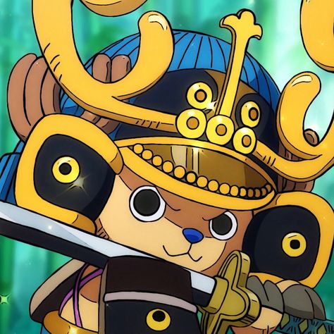 Samurai Chopper One Piece, Chopper Pfp, Don·quixote Doflamingo, One Piece Theme, One Piece Chopper, Manga Japan, Tony Tony Chopper, Gym Art, Tony Chopper