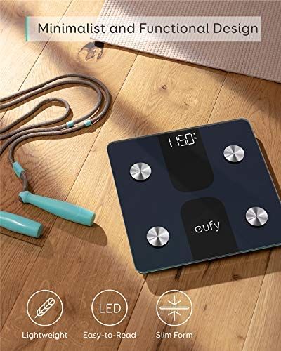 Amazon.com: eufy Smart Scale C1 with Bluetooth, Body Fat Scale, Wireless Digital Bathroom Scale, 12 Measurements, Weight/Body Fat/BMI, Fitness Body Composition Analysis, Black/White, lbs/kg: Health & Personal Care Body Composition Analysis, Fitbit App, Basal Metabolic Rate, Body Scale, Body Fat Scale, Google Fit, Smart Box, Smart Scale, Apple Health