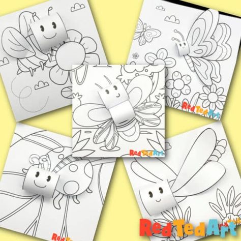 3d Coloring Pages, 3d Coloring, Bumble Bee Craft, Summer Insects, Bee Crafts For Kids, Fnaf Coloring Pages, Bug Coloring Pages, Dragon Fly Craft, Bumble Bee Art