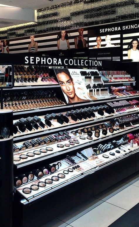 Sephora Astetic, Sephora Shopping, Sephora Store, Rich Girl Style, Makeup Collection Goals, Sephora Gift, Sephora Gift Card, Beautiful Braided Hair, Cosmetic Display