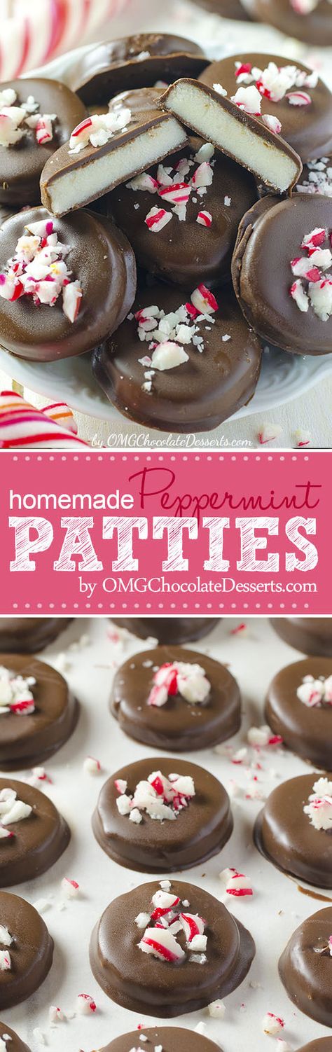 You're going to love this Easy Christmas Peppermint Patties recipe! Christmas Peppermint Patties, Peppermint Patties Recipe, Peppermint Patty Recipe, Homemade Peppermint Patties, Christmas Candy Easy, Traditional Christmas Cookies, Christmas Candies, Christmas Peppermint, Holiday Sweets