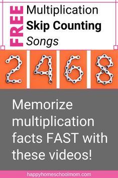 Best Way To Learn Multiplication Facts, Skip Counting Songs Multiplication, Skip Counting Songs Free, Multiplication Songs And Tricks, Learn Multiplication Facts Fast, Multiplication Chart Printable Free, Multiplication Memorization, Multiplication Rhymes, Memorizing Multiplication Facts