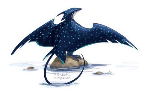 I've never seen design like this. Love it!! Manta Ray Creature Design, Fantasy Manta Ray, Magical Sea Creatures, Manta Ray Art Design, Manta Ray Character Design, Dark Creatures, Creature Artwork, Mythical Animal, Fantasy Beasts