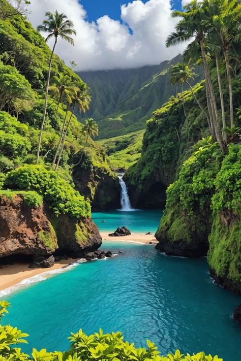 7-Day Maui Adventure: Explore the Best of the Valley Isle 🌺 Iao Valley Maui, Maui Aesthetic, Fun Summer Ideas, Island Landscape, Summer Island, Maui Beach, Hawaii Maui, Adventure Tourism, Piscina Natural