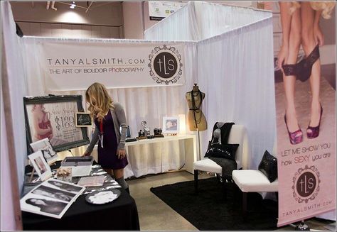 Boudoir vendor booth Wedding Expo Booth, Bridal Show Booths, Photography Booth, Vendor Table, Bridal Expo, Vendor Booth, Wedding Expo, Vendor Events, Table Set Up