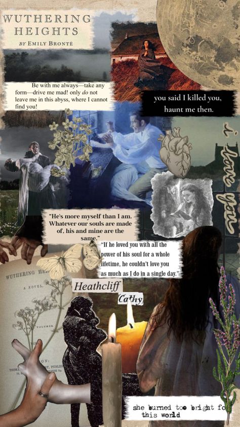 #wutheringheights #emilybronte #books #collage #classicliterature Bronte Sisters Books, Books Collage, Poetry Journal, Bronte Sisters, Collage Book, Collage Art Projects, Emily Bronte, Wuthering Heights, Pictures Of People