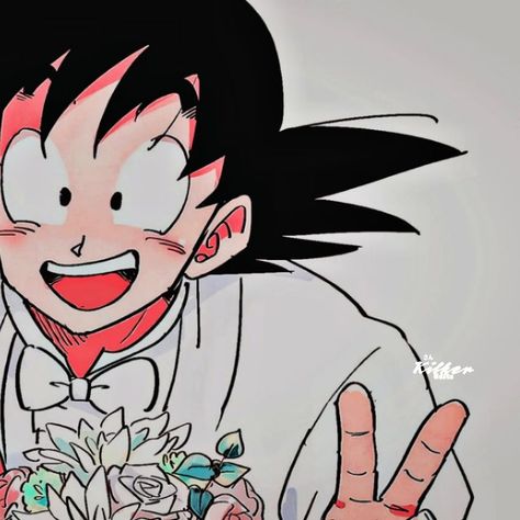 @ktkgsize Gohan X Videl Matching Icons, Goku And Chichi Matching Pfp, Goku Physique, Goku Matching Pfp, Goku And Chichi Matching Icons, Goten Pfp, Matching Pfp Couple Christmas, Funny Icons, Trio Matching