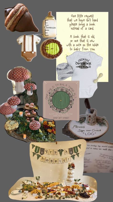 Guest Log, Whimsical Baby Shower, Idea Board, The Hobbit, Shower Ideas, Baby Shower, Shower