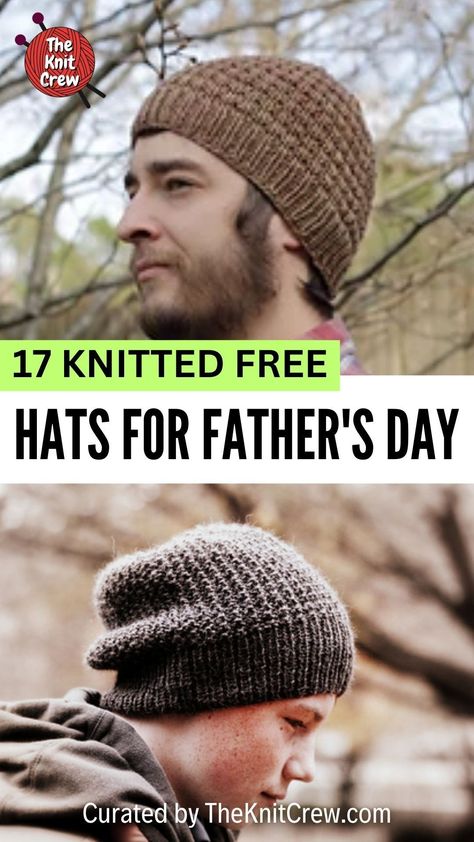 Knit Beanies For Men Free Pattern, Men’s Toque Knitting Pattern, Knit Slouchy Hat Pattern Free Men, Men Hat Knitting Pattern Free, Men Hat Knitting Pattern, Mens Hats Knitting Patterns Free, Men's Knit Hat Pattern, Men’s Knitted Hats Patterns, Knitting Patterns Free Hats Straight Needles Mens