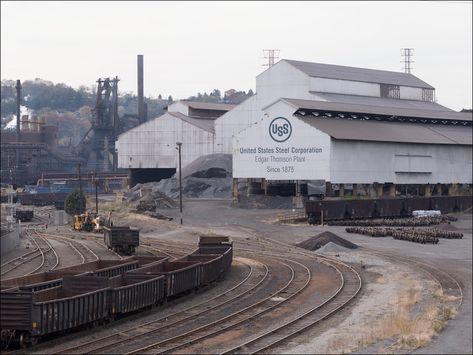 Reel Steel, American Industrial Revolution, Steel Industry, Blast Furnace, Steel Worker, Industrial Aesthetic, Steel Mill, Southern Pacific, Railroad Photography