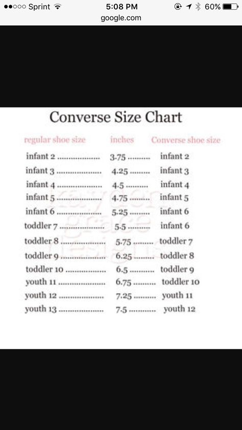 Conversion chart for Converse shoes (toddler sizes) Expensive Kids Clothes, Shoe Size Chart Kids, Cheap Kids Clothes, Online Kids Clothes, Conversion Chart, Wholesale Shoes, Clothing Size Chart, Toddler Sizes, Converse Shoes