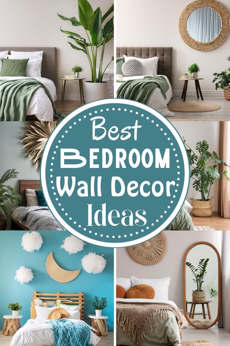 Best Bedroom Wall Decor Ideas Small Blank Wall Ideas, Blank Wall Ideas Bedroom, Ways To Decorate Bathroom, Kitchen Shelf Decor Ideas, Bedroom Wall Decor Ideas, Dreams Spa, Decorate Bedroom, Bedroom Ambiance, Curated Decor